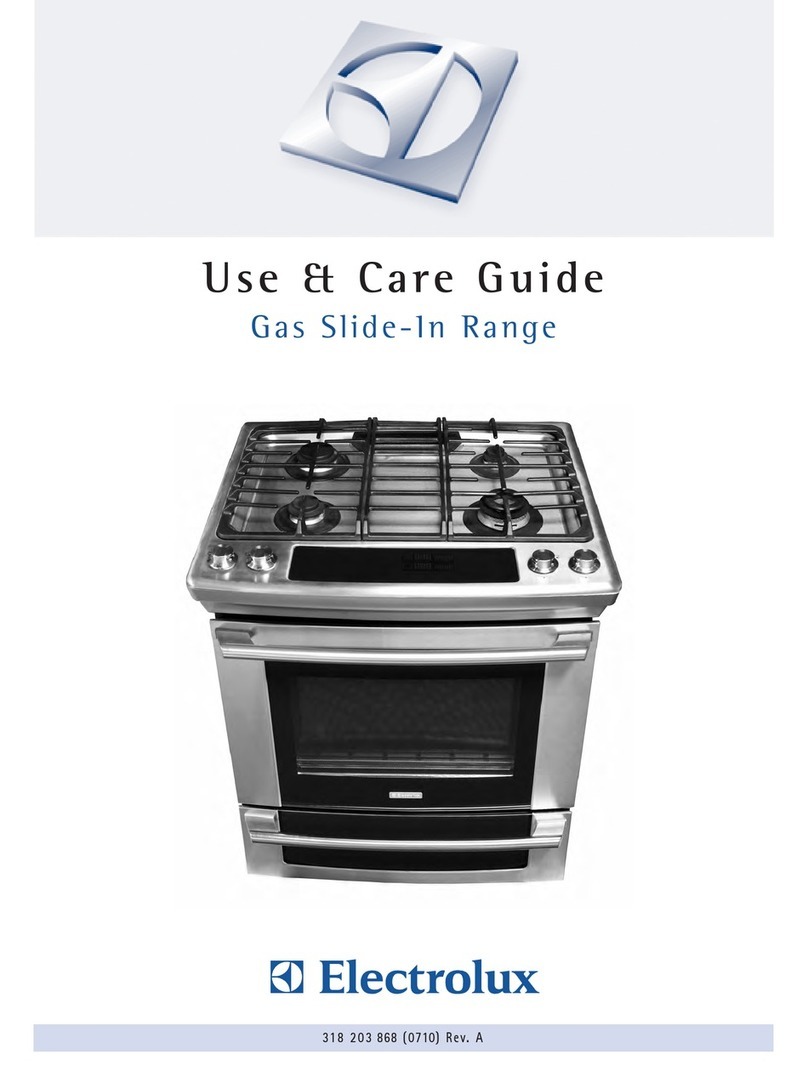 Electrolux Electric Slide-In Range Use and care guide