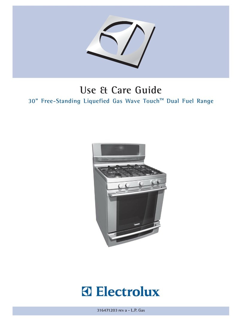 Electrolux 316520001 Use and care guide