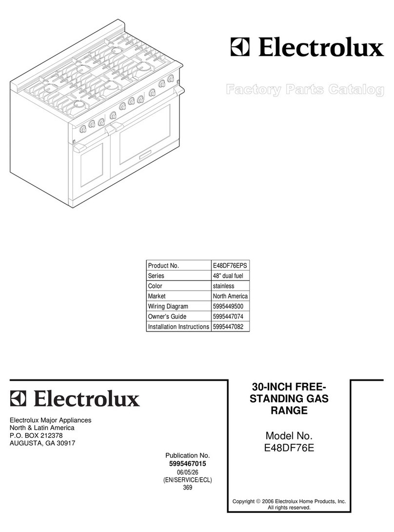 Electrolux E48DF76E Factory parts catalog