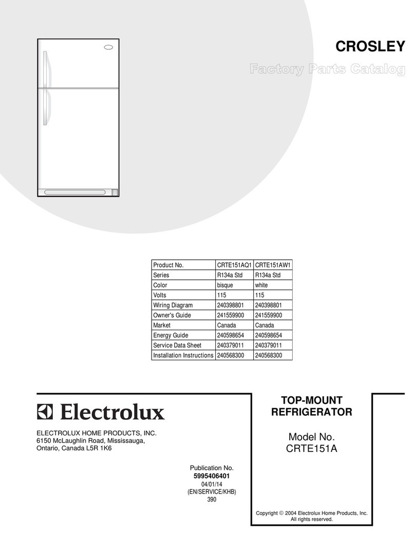 Electrolux CRTE151A User manual