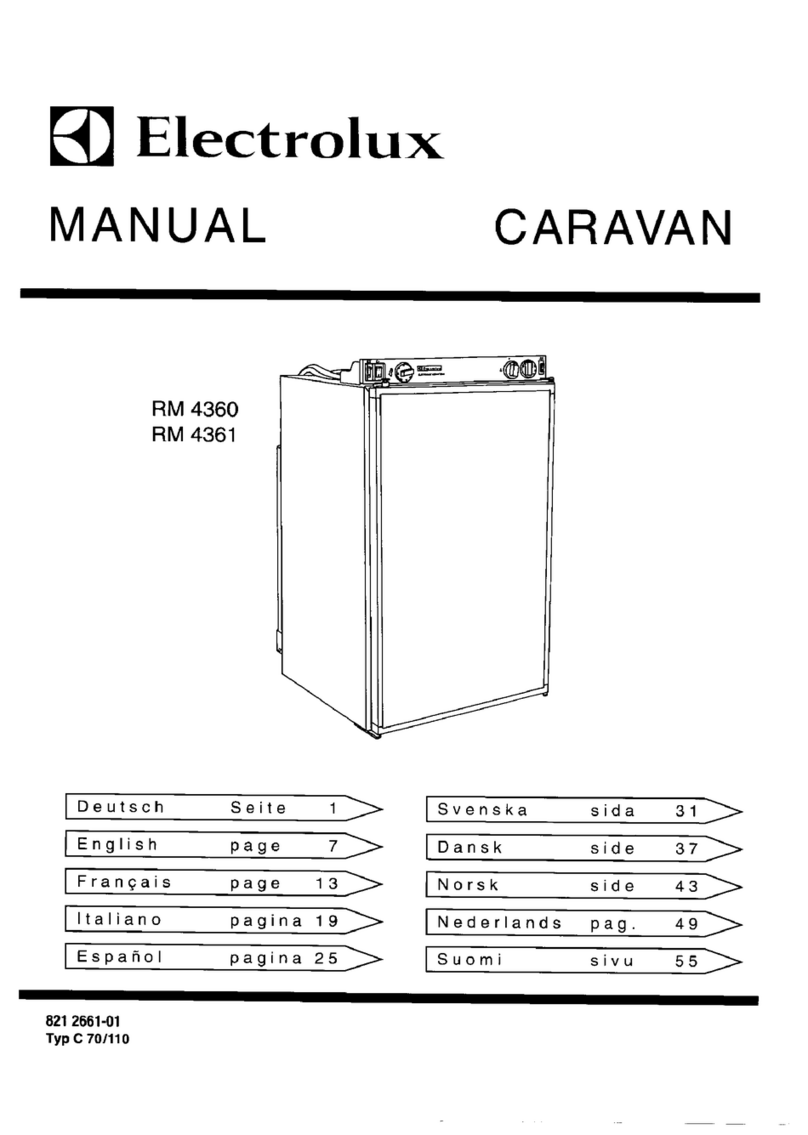 Electrolux CARAVAN RM 4360 User manual