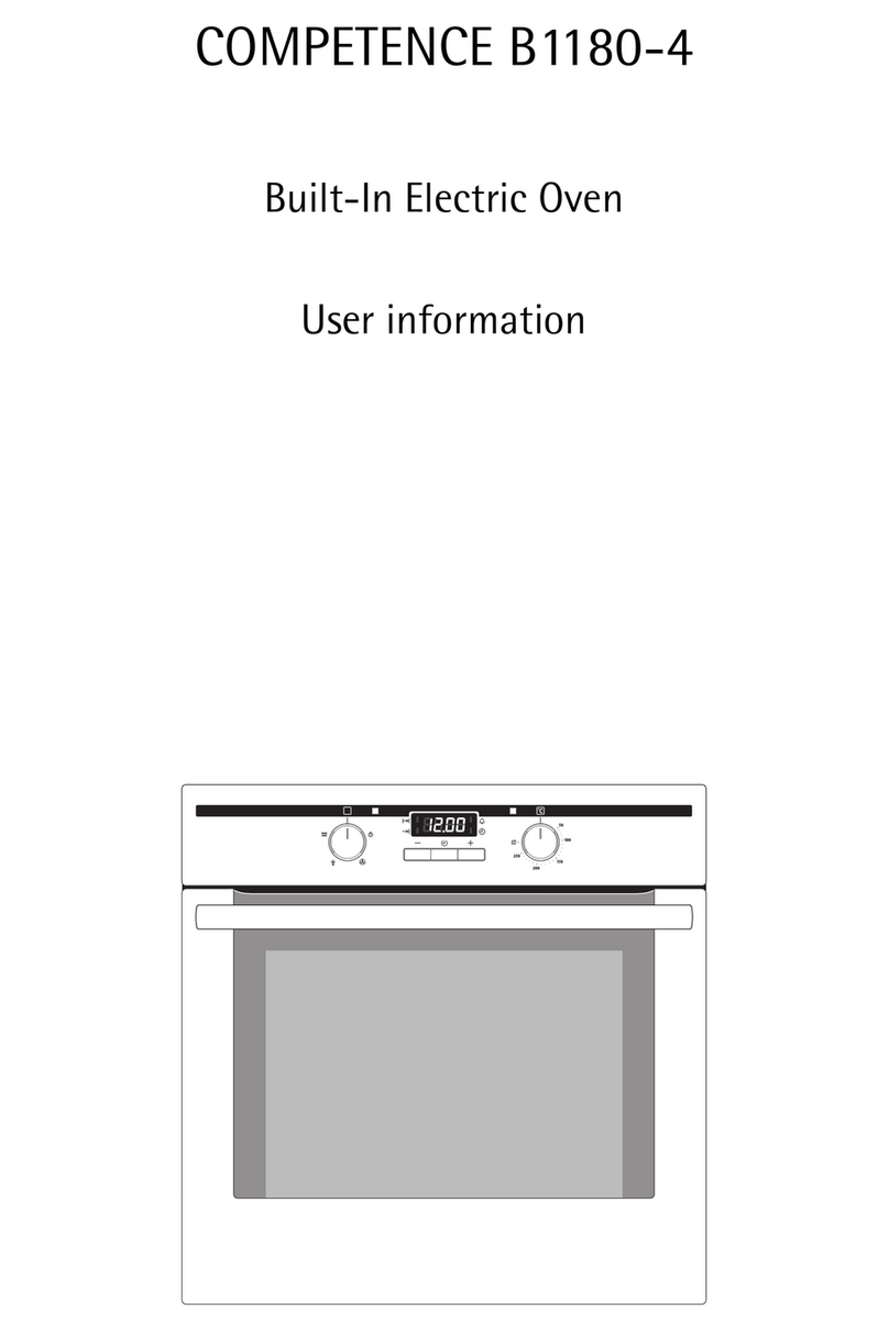 AEG COMPETENCE B1180-4 User information