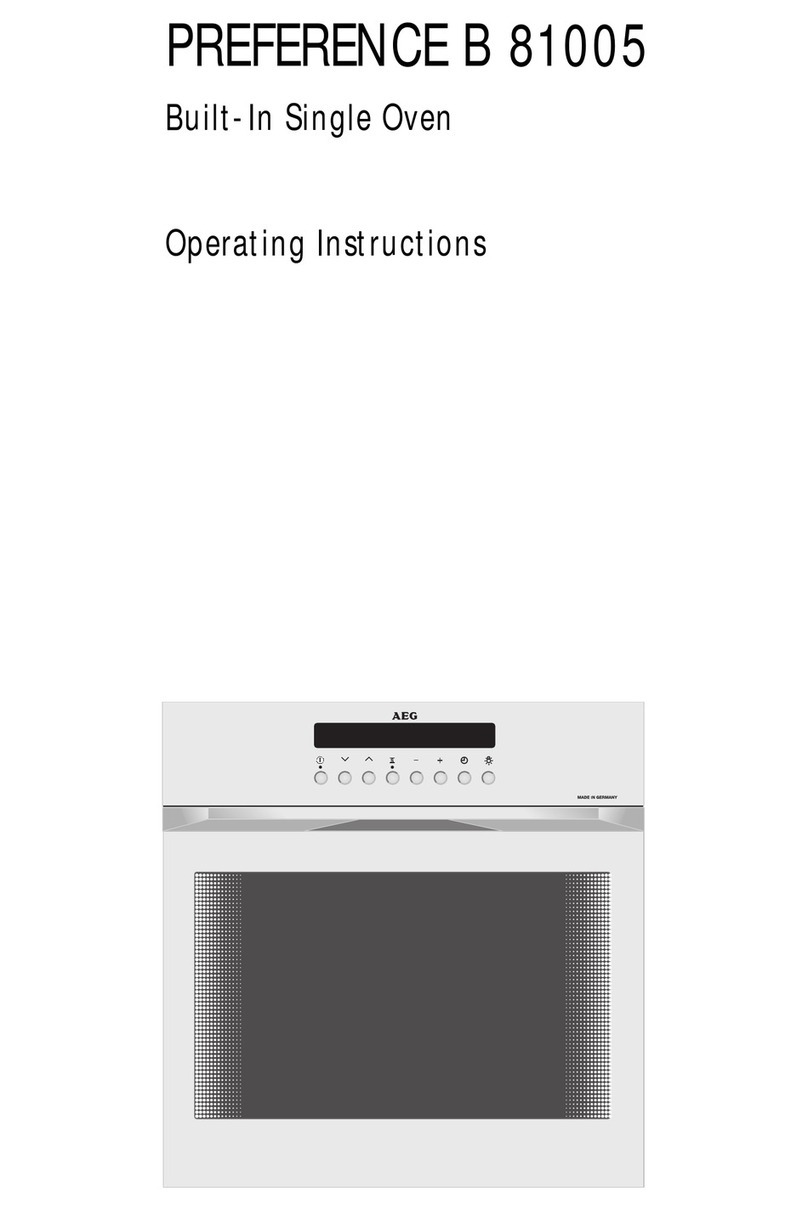 AEG PREFERENCE B 81005 User manual