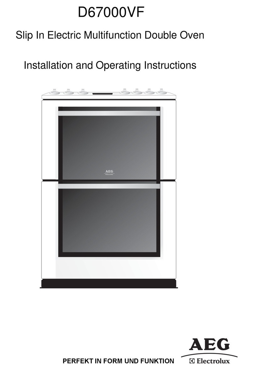 AEG Electrolux D67000VF Installation and operating instructions