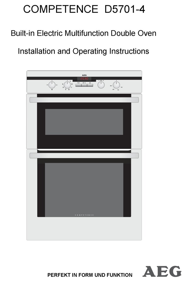 AEG COMPETENCE D5701-4 Installation and operating instructions