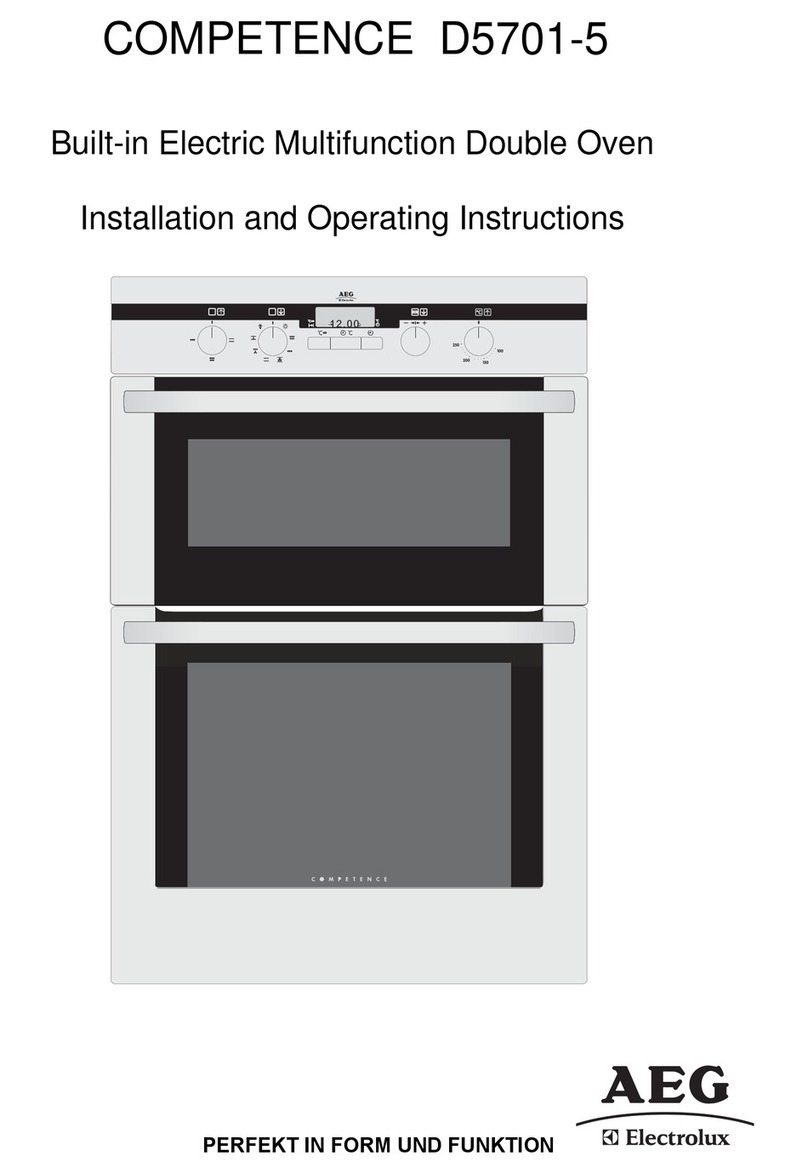 AEG COMPETENCE D5701-5 Installation and operating instructions