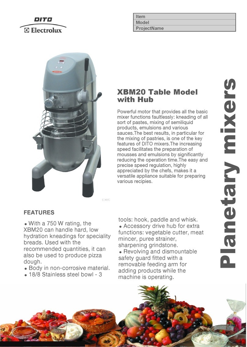 Electrolux Dito XBMF20AST5 User manual