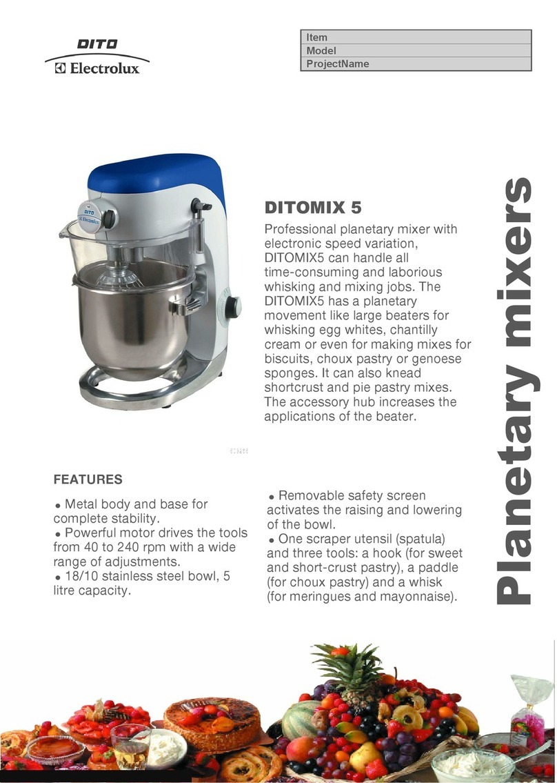 Electrolux Dito 603256 Brochure & specs