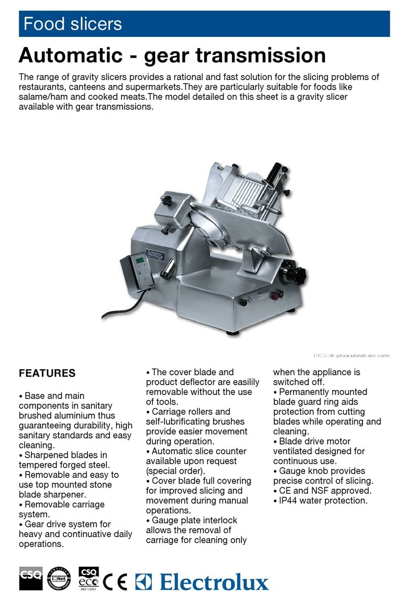Electrolux 601009 Specifications