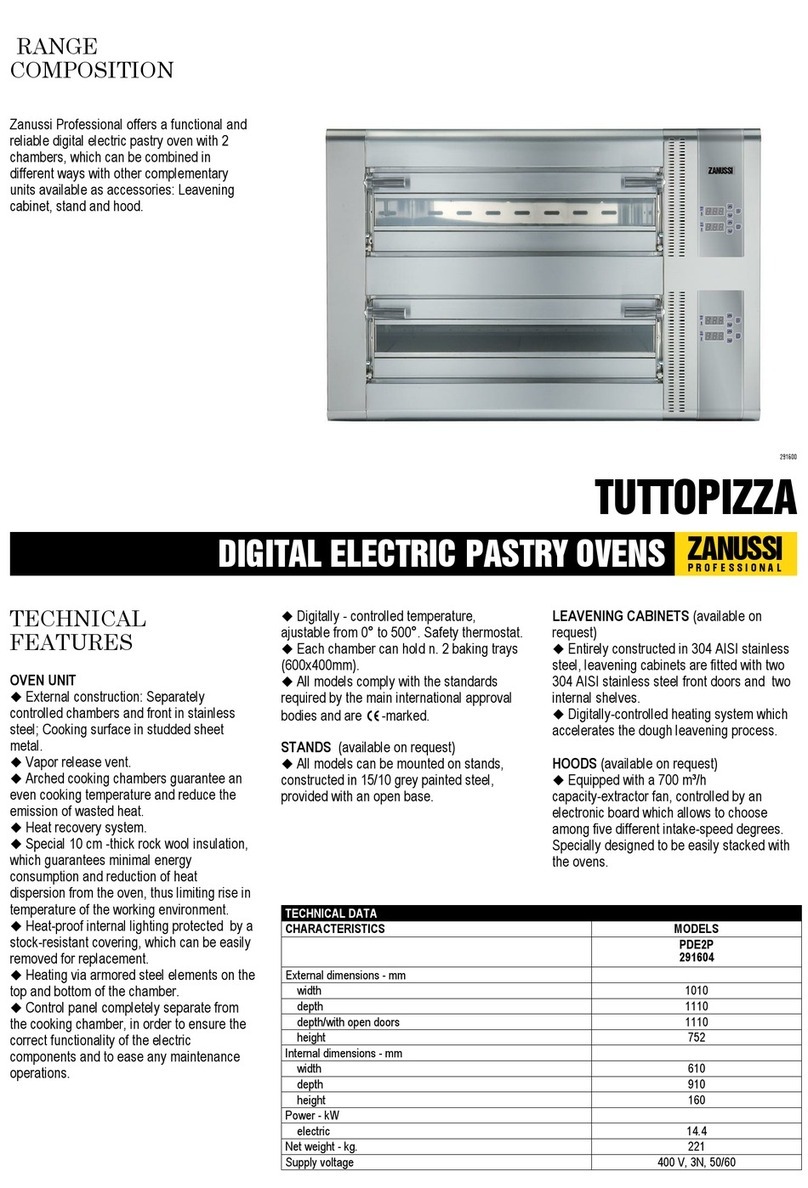 Zanussi Tuttopizza 291569 Specifications