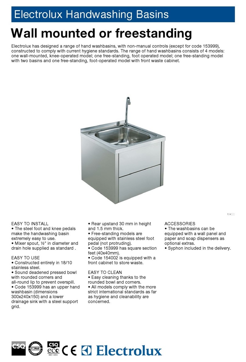 Electrolux 153980 Specifications