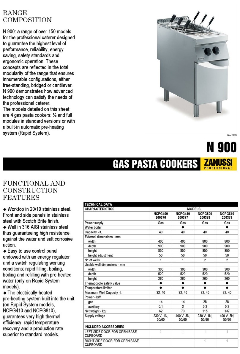 Zanussi NCPG400 User manual