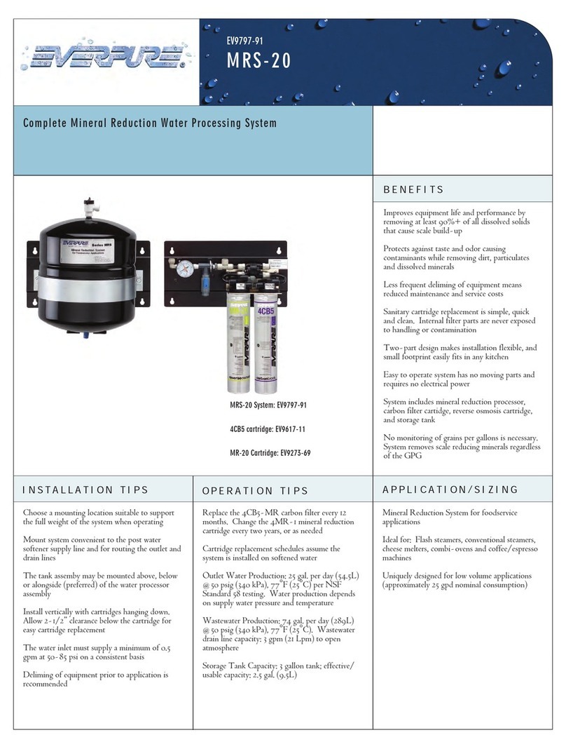 Everpure 4CB5-MR Cartridge E17-17 Specification sheet