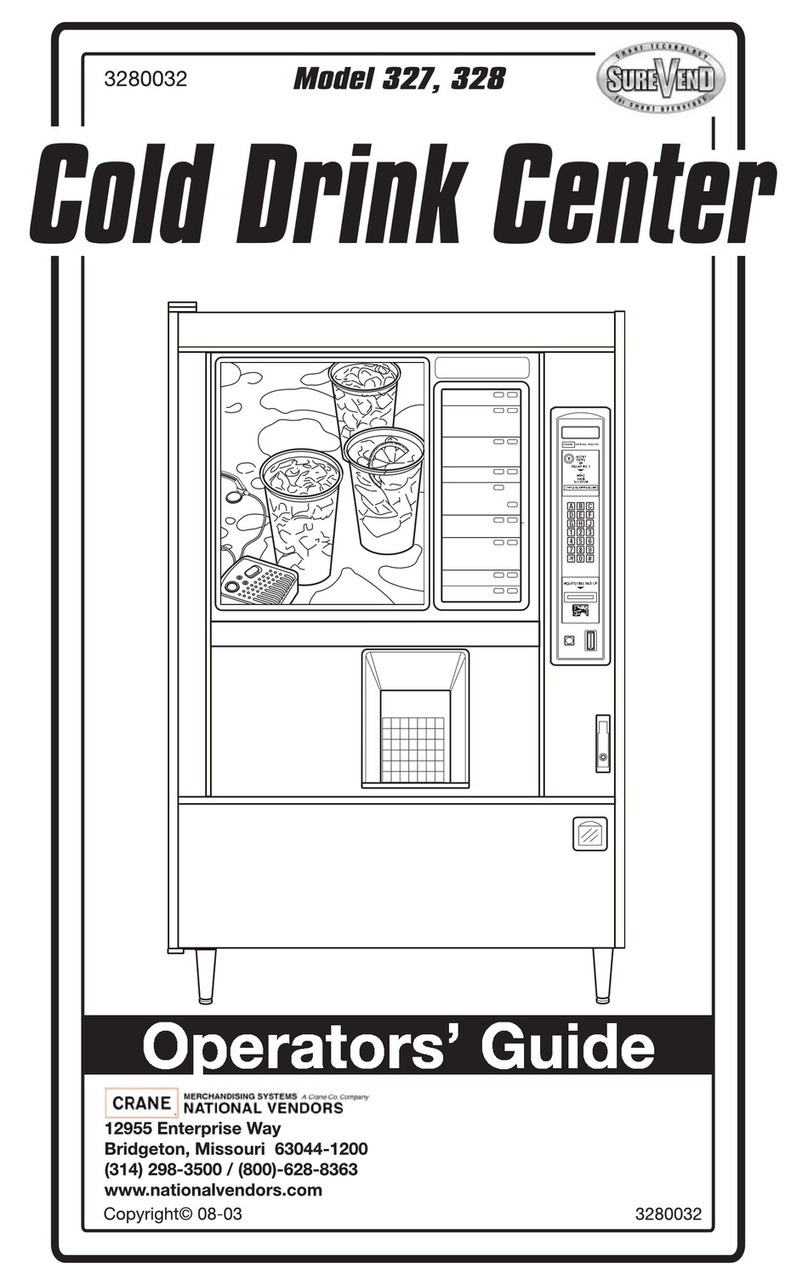 Crane Merchandising Systems 325 Operator's guide