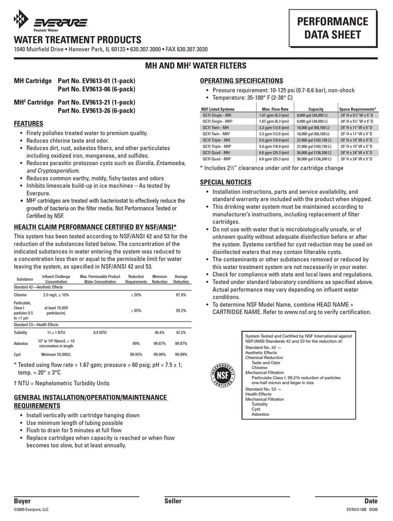 Everpure EV9613-01 Instruction Manual Everpure EV9613-01 Instruction Manual