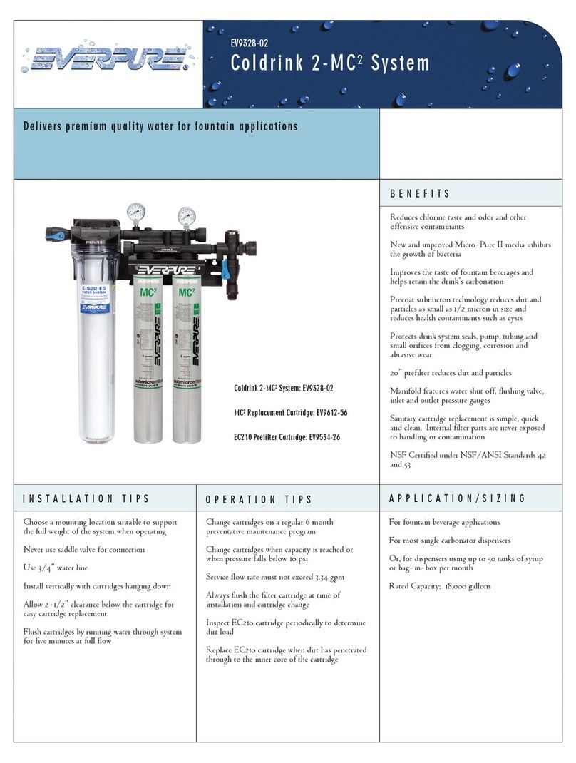 Everpure Coldrink 2-MC System EV9328-02 User manual