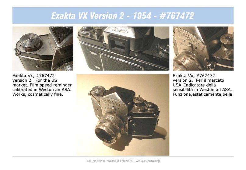 Exakta VX Owner's manual