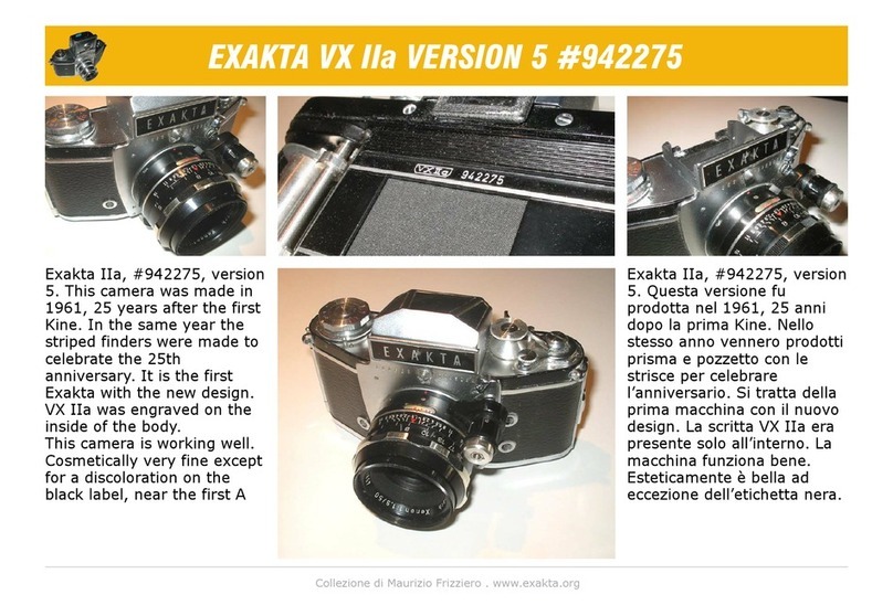 Exakta VX IIa Owner's manual