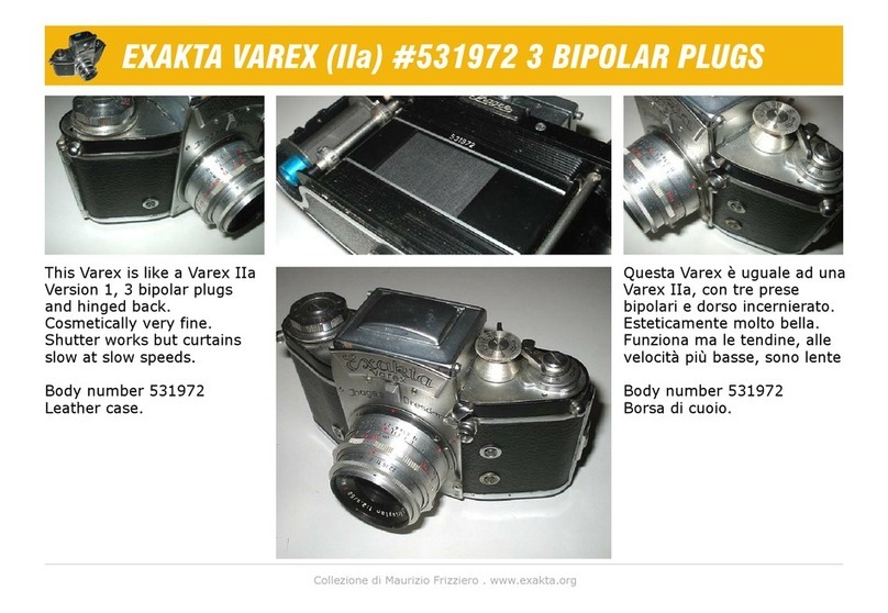 Exakta Varex Owner's manual