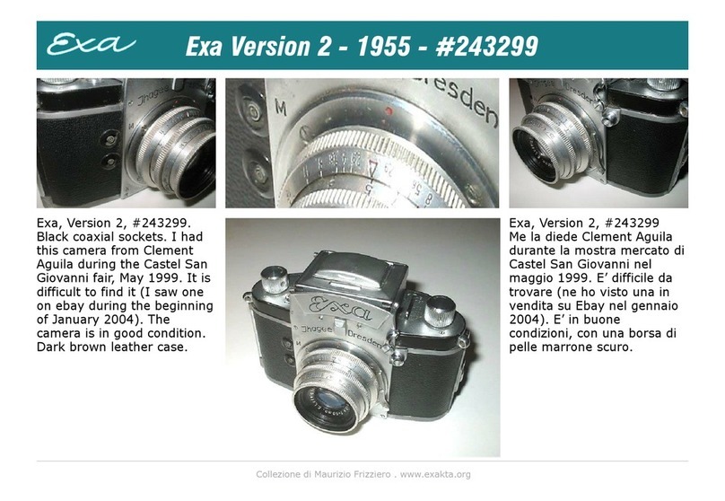 Ihagee Exa Version 2 Owner's manual