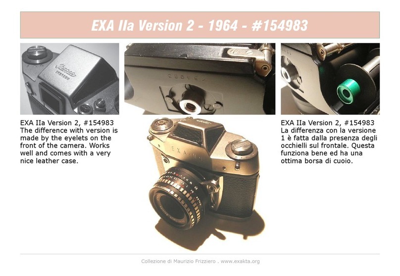 Ihagee EXA IIa Features Ihagee EXA IIa Features