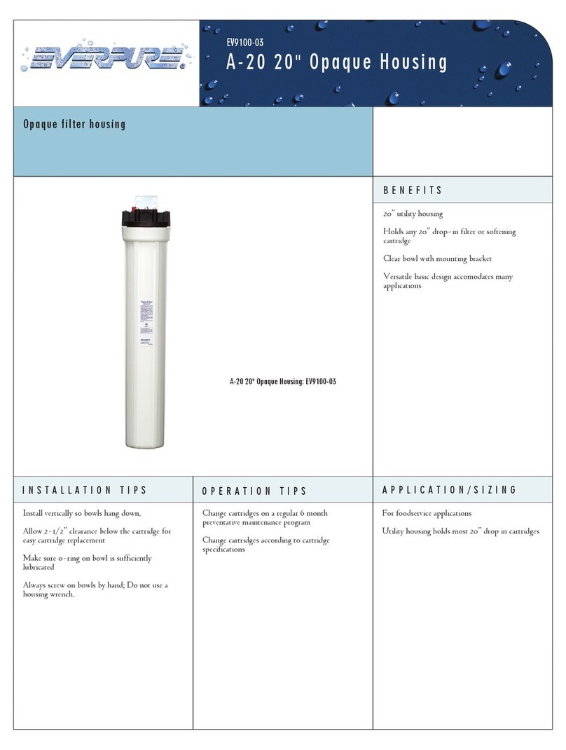 Everpure Opaque Housing A-20 20 Specification sheet Everpure Opaque Housing A-20 20 Specification sheet