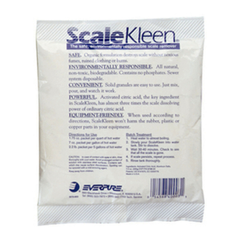 Everpure Scalekleen EV9798-20 Specification sheet Everpure Scalekleen EV9798-20 Specification sheet