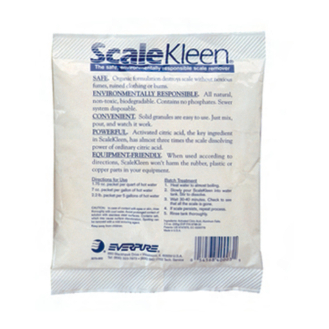 Everpure Scalekleen EV9796-20 Specification sheet Everpure Scalekleen EV9796-20 Specification sheet