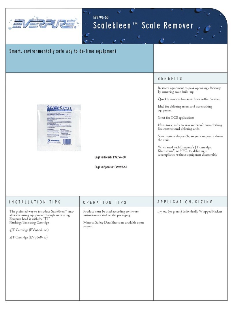 Everpure Scalekleen EV9796-50 User manual