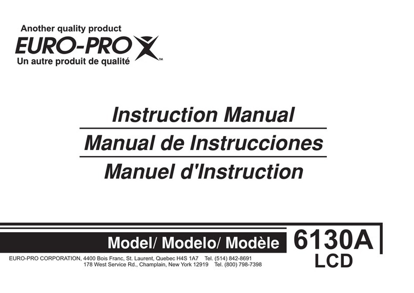 EUROPRO 6130A LCD instruction manual
