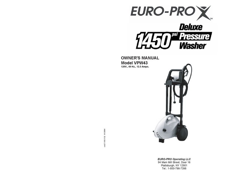 EUROPRO VPW43 owner's manual EUROPRO VPW43 owner's manual