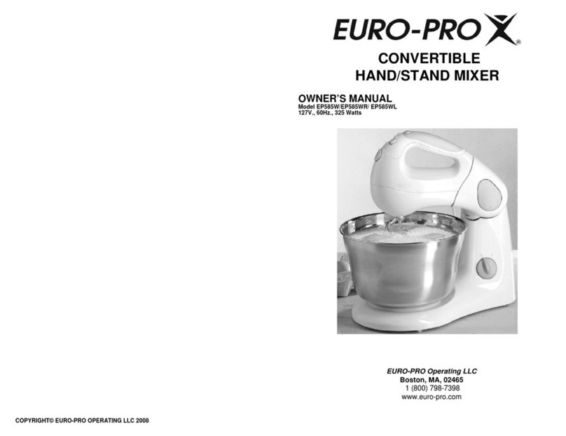 EUROPRO EP585W owner's manual