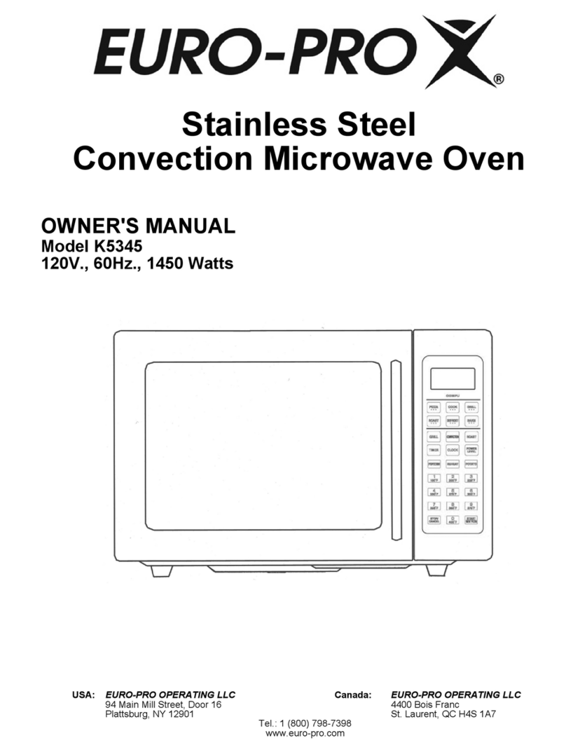 EUROPRO K5345 owner's manual