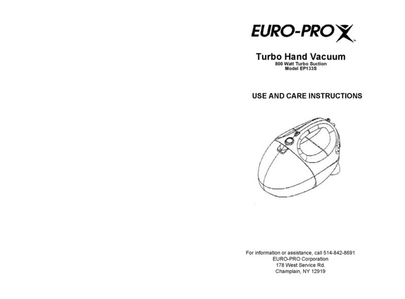 EUROPRO EP133S Quick reference guide