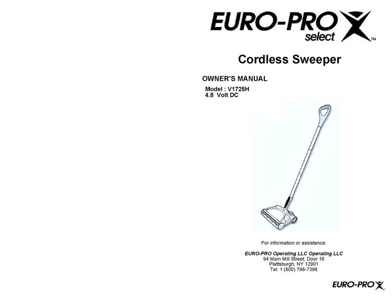 EUROPRO SELECT V1725H owner's manual