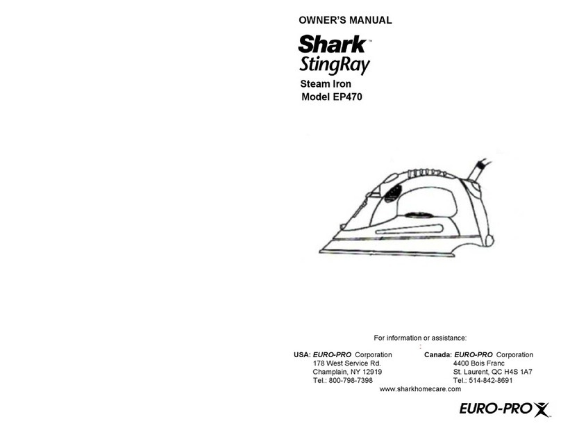 EUROPRO SHARK StingRay EP470 owner's manual