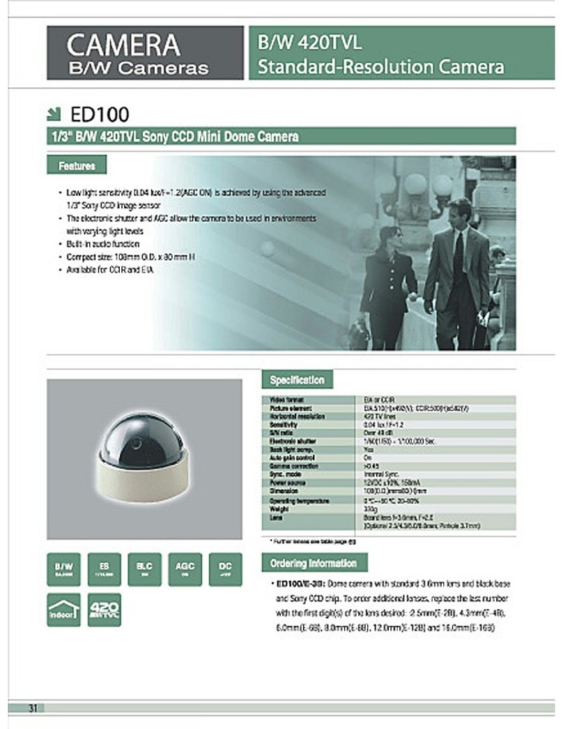 EverFocus ED100 Series Specification sheet