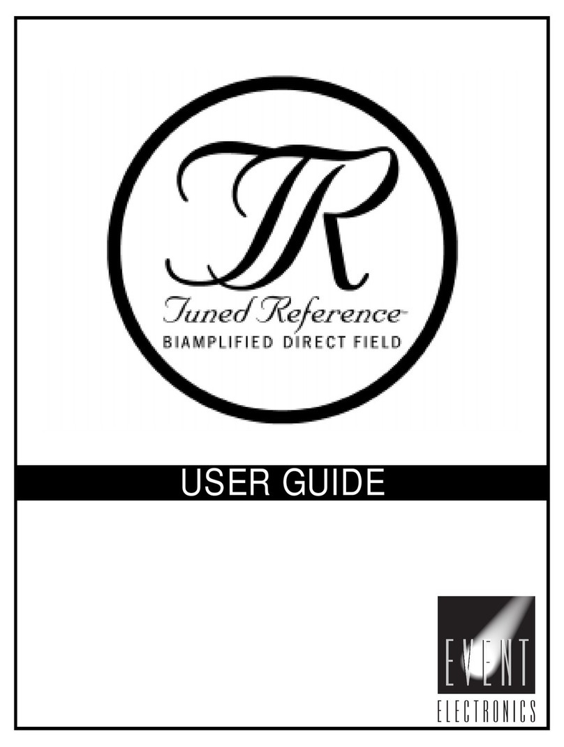 Event electronics Biamplified Direct Field Monitor System user guide