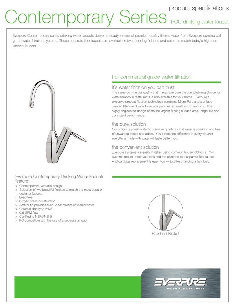 Everpure Contemporary Series Product specifications