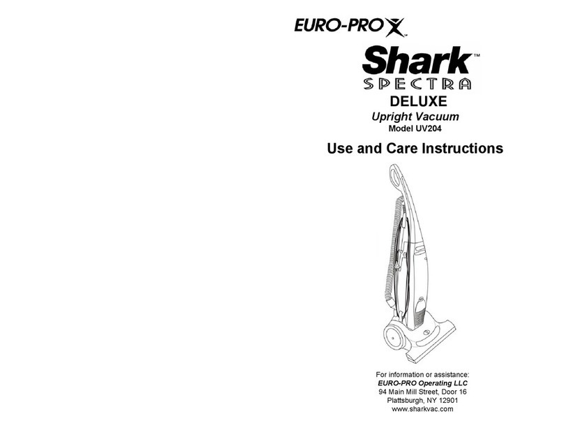 EUROPRO SHARK SPECTRA DELUXE UV204 Quick reference guide