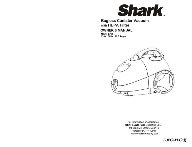 EUROPRO SHARK EP79 owner's manual