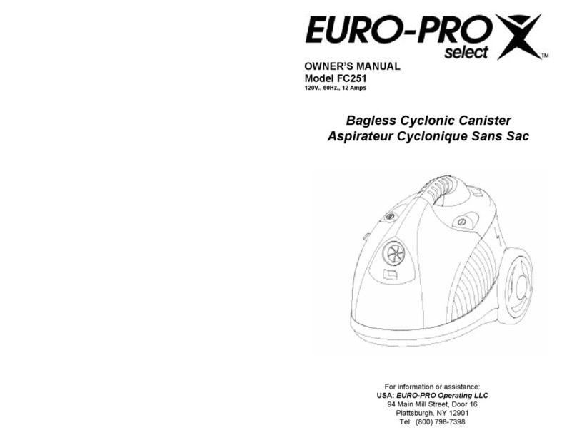 EUROPRO FC251 owner's manual