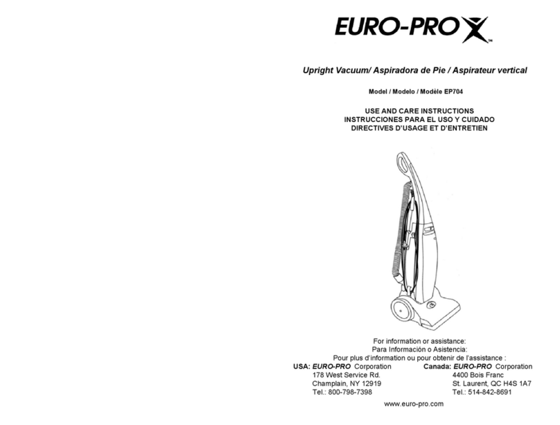 EUROPRO EP704 Quick reference guide