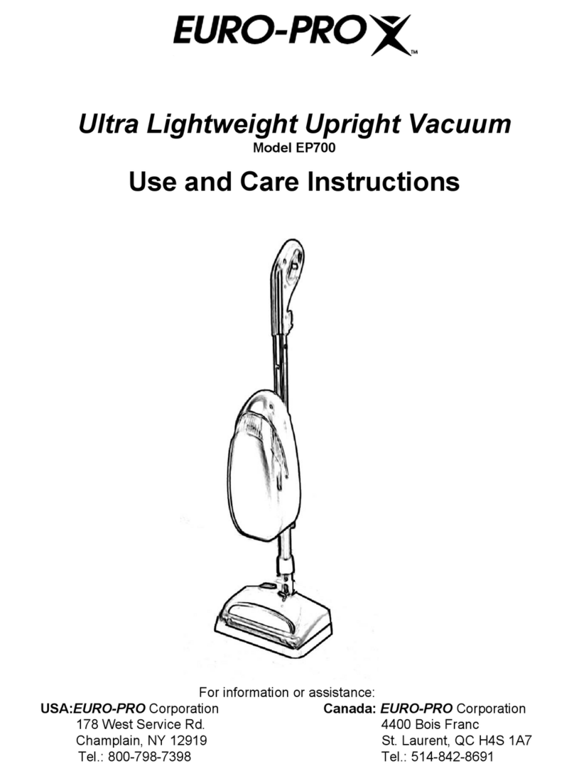 EUROPRO EP700 Quick reference guide