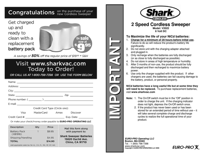 EUROPRO Shark V2022 user manual