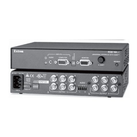 Extron electronics RGB 160xi User manual