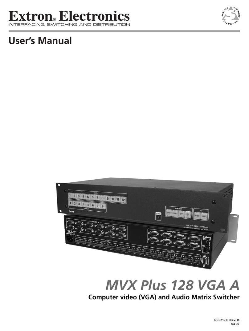 Extron electronics MVX Plus 128 VGA A User manual