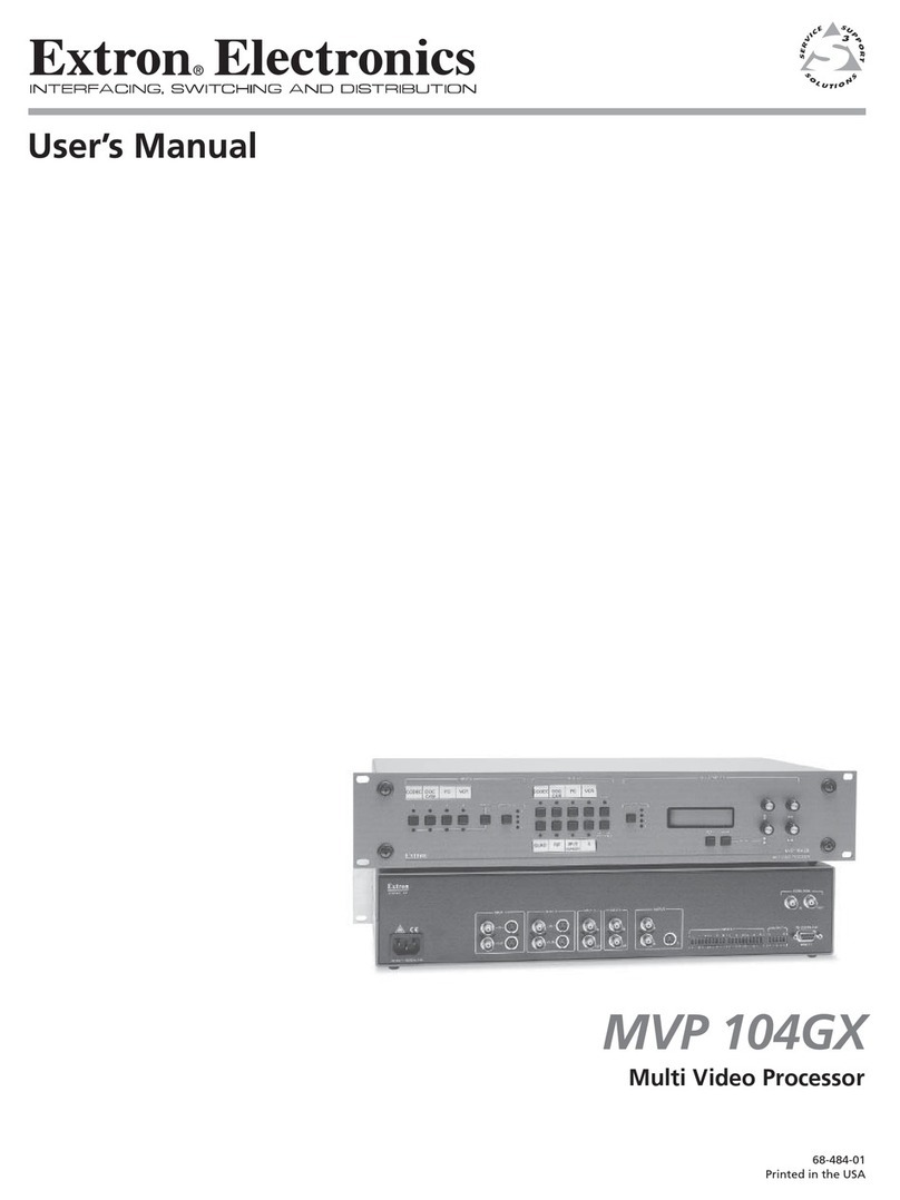 Extron electronics Multi Video Processor MVP 104GX User manual