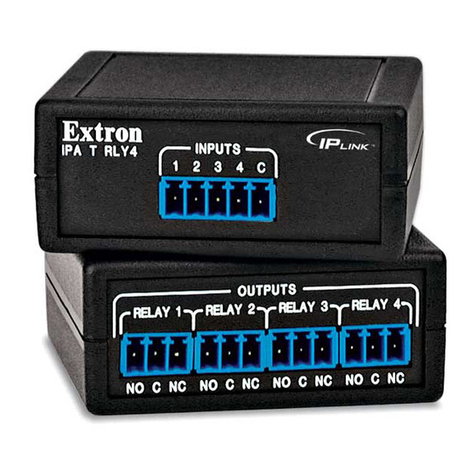 Extron electronics IP Link Accessory with Four Relays IPA T... User manual