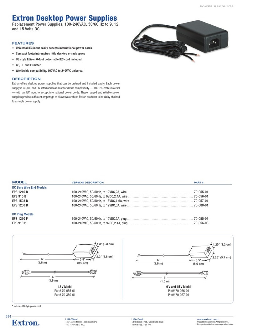 Extron electronics EPS 1210 P User manual